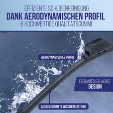 alca® Scheibenwischer mit Heckwischer ideal für PEUGEOT 206+ (03.2009 - 08.2013)