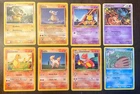 Pokemon TCG Lot Of 8 Incl Cubone, Abra, Swinging, Charmander DMG Vintage Cards
