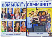 COMMUNITY - Complete Seasons 1 & 2 DVD - Ken Jeong, Chevy Chase - FREE SHIPPING