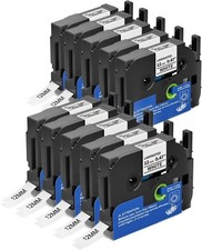 10 Replace for Brother Label Maker Tape P-Touch TZ TZe TZe231 Label Tape PT-D210