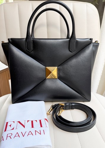 Valentino Garavani One Roman Stud Medium Nappa Leather Puff crossbody tote bag