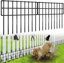 42.5ft L x 13in H Garden Fence Animal Barrier, 30 Panels No Dig Fence for