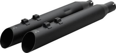 Khrome Werks HP-Plus Dual Slip-On Slash-Up Mufflers Black #40FSL-1021-BLK