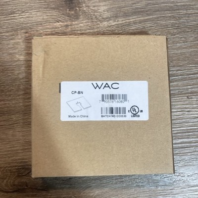 WAC Lighting Cover Plate for Junction Box, Black - CP-BN