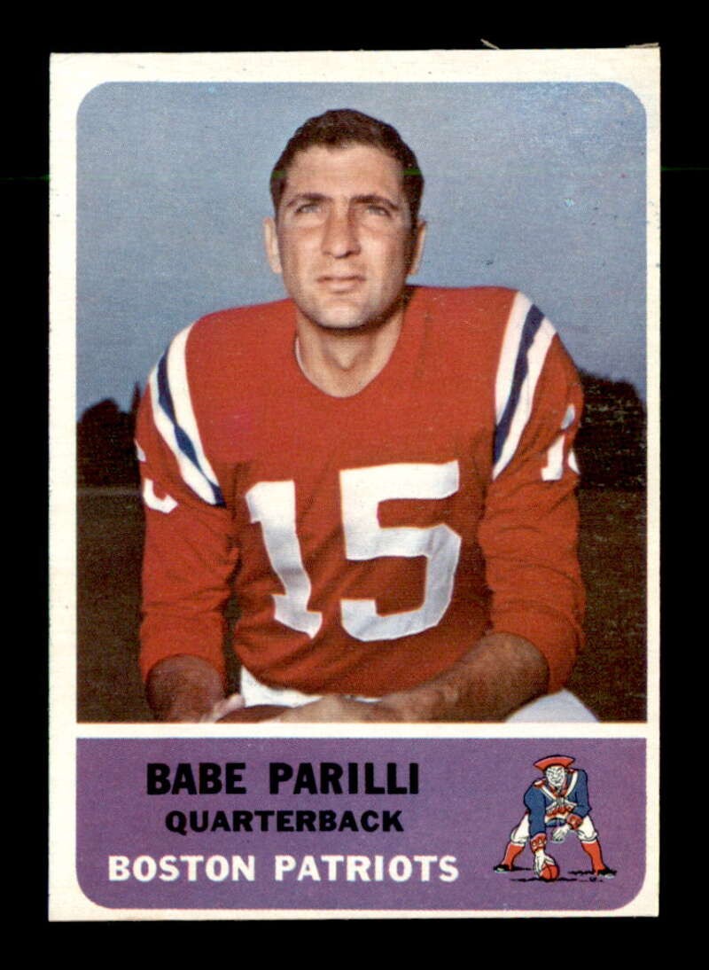 1962 Fleer #4 Babe Parilli   EX X3485812