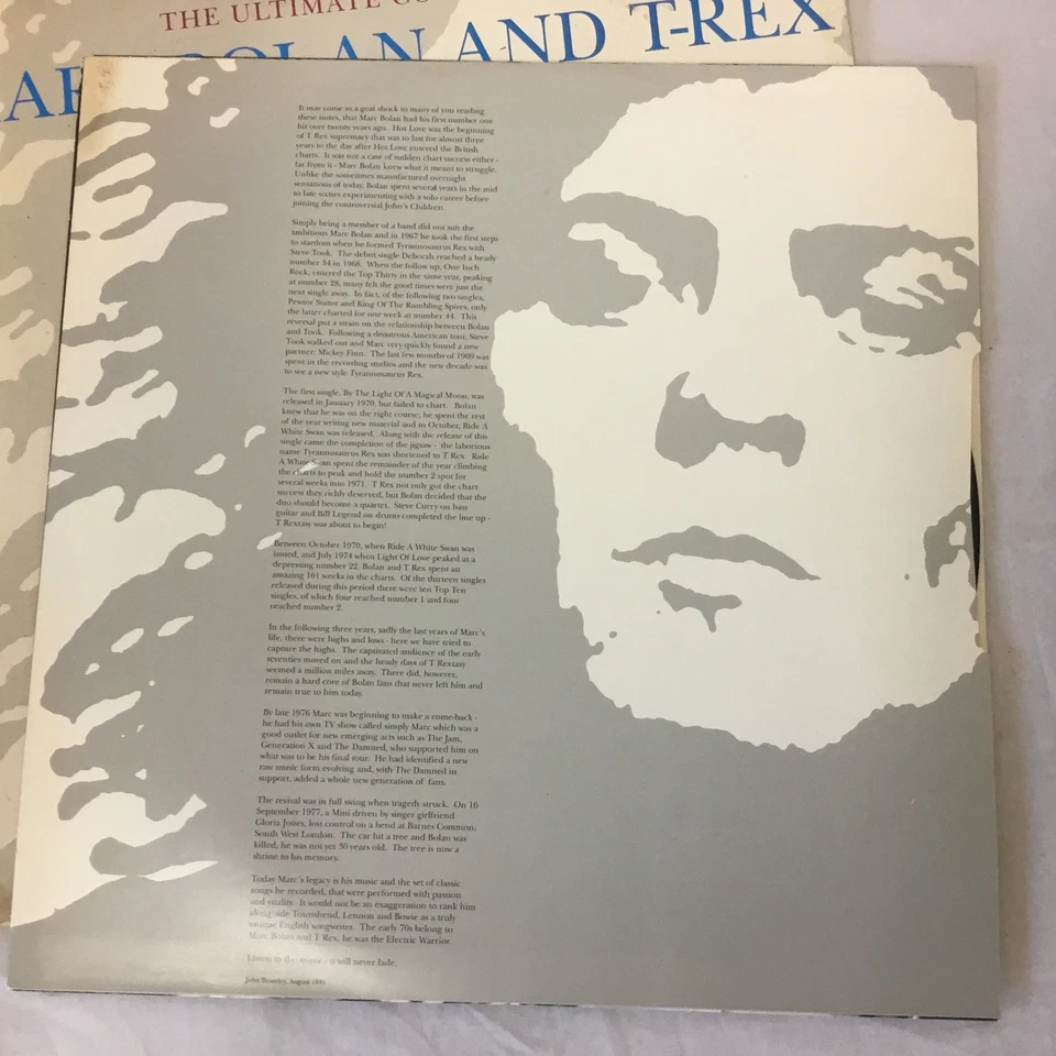 Marc Bolan & T-Rex - The Ultimate Collection - Vinyl LP - Image 4 of 4