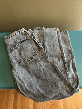 RARE Vintage Men  s Black Acid Wash SASSON Jeans 33x30 Denim Street 80s/90s VTG