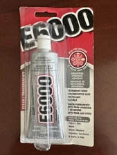 E6000 230010 Clear Craft Industrial Hardware Adhesive, 3.7 fl oz