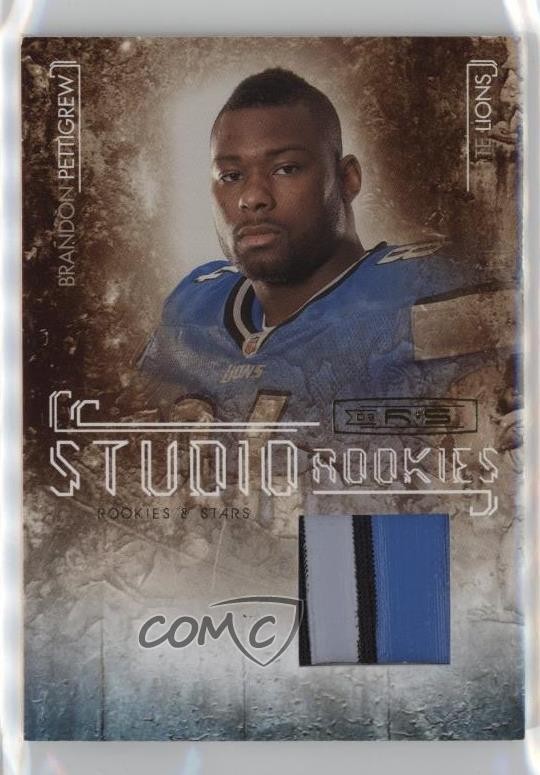 Brandon Pettigrew Donruss Rookies & Stars Studio Rookies #27 Materials