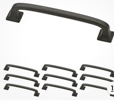  10-Pack   Soft Iron Cabinet Handles, 4 Inch Hole Center, Pulls for Drawers,...