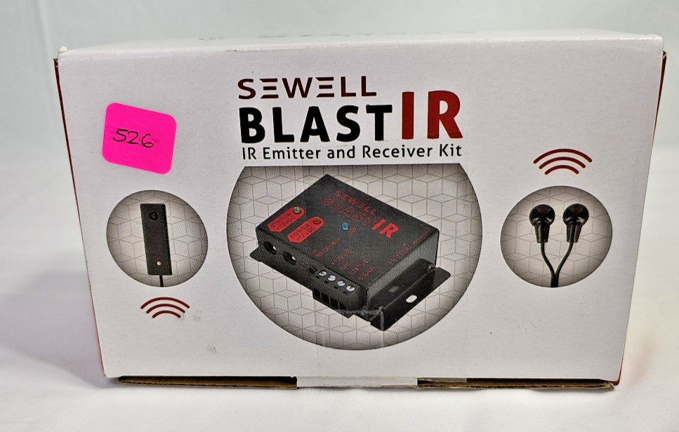 Sewell BlastIR SW-29311 Infrared (IR) Remote Control Receiver Kit (Black) NIB