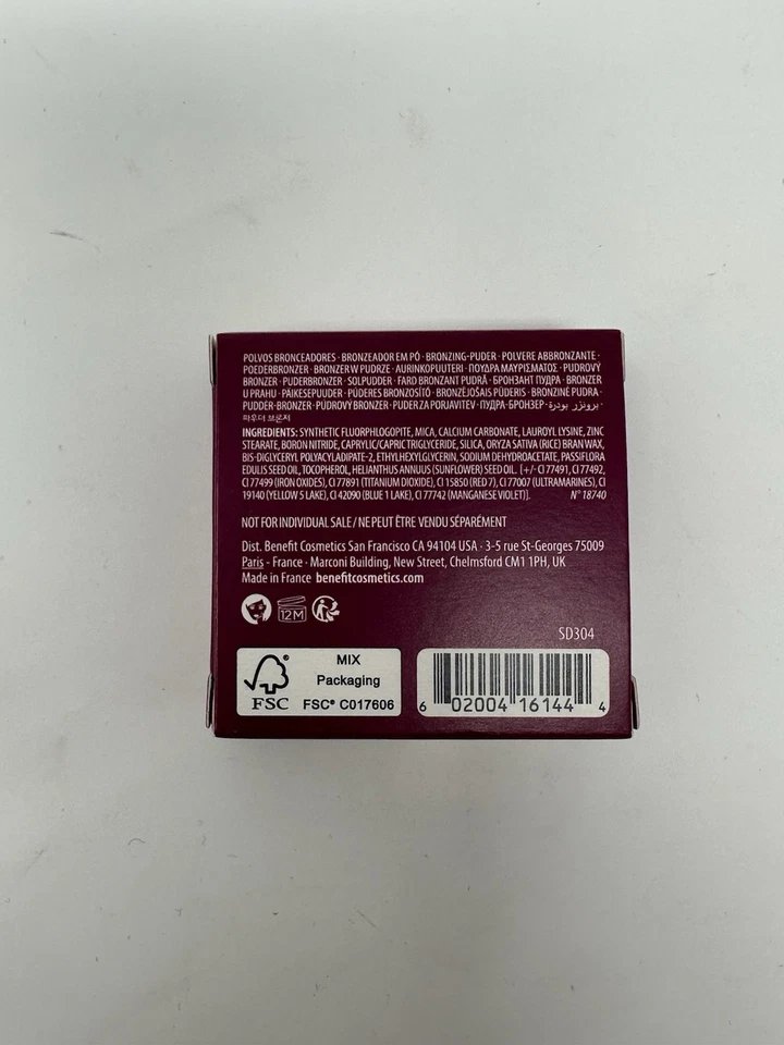 NEW Benefit Hoola Pressed Powder Matte Bronzer ORIGINAL 1.8g/0.06oz Mini Travel - Image 3 of 3