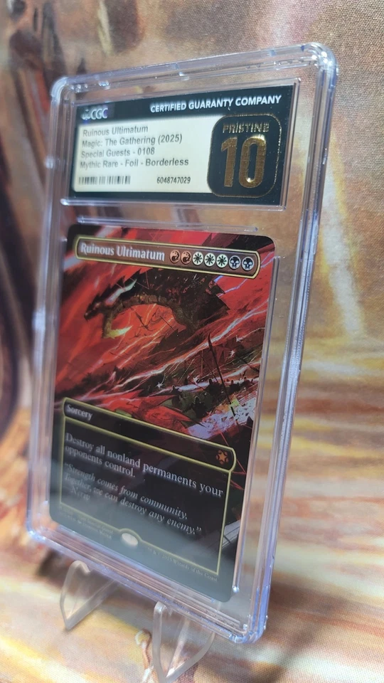 MTG Ruinous Ultimatum #108 Foil Borderless Special Guests CGC Pristine 10 - Image 4 of 4