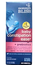 Mommy’s Bliss Baby Constipation Ease + Prebiotics 4 fl oz 6 months + EXP 04/26