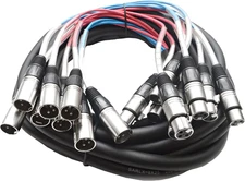 - Sarlx-8X25 - 8 Channel XLR Snake Cable - 25 Feet Long - Pro Audio Snake for Li