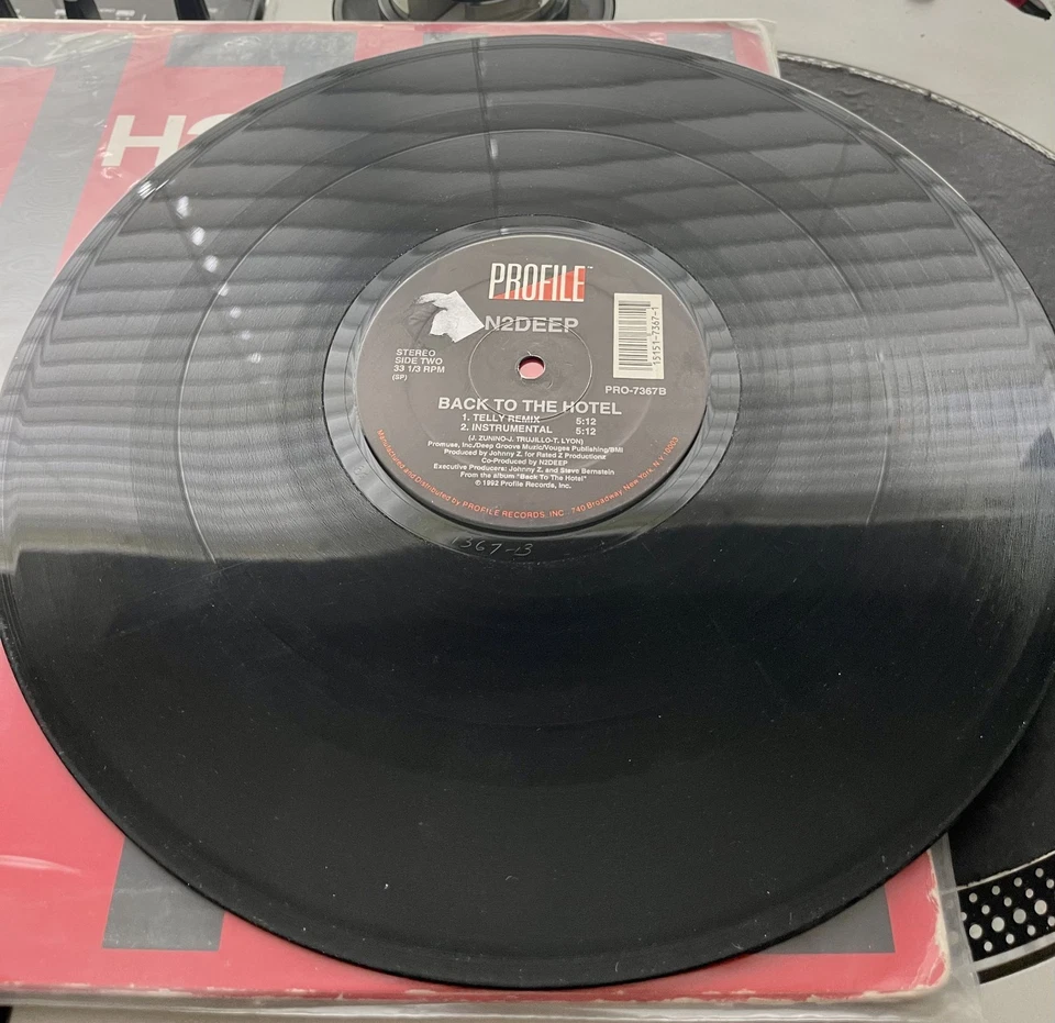 N2Deep - Back to the Hotel OG 1992 Press 12" PROMO VG/VG West Coast Classic! Foto 2 de 2