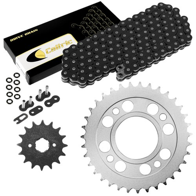 #ad #ad Black O Ring Drive Chain amp; Sprockets Kit for Honda CM400A CM400C CM400E CM400T $57.01