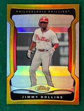 2009 Topps Finest JIMMY ROLLINS Gold Refractor 23/50 Phillies SP 
