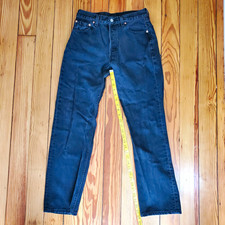 Levi's 501 Vtg Men s Black Denim Jeans 28x28 Regular Straight 90s Made In USA