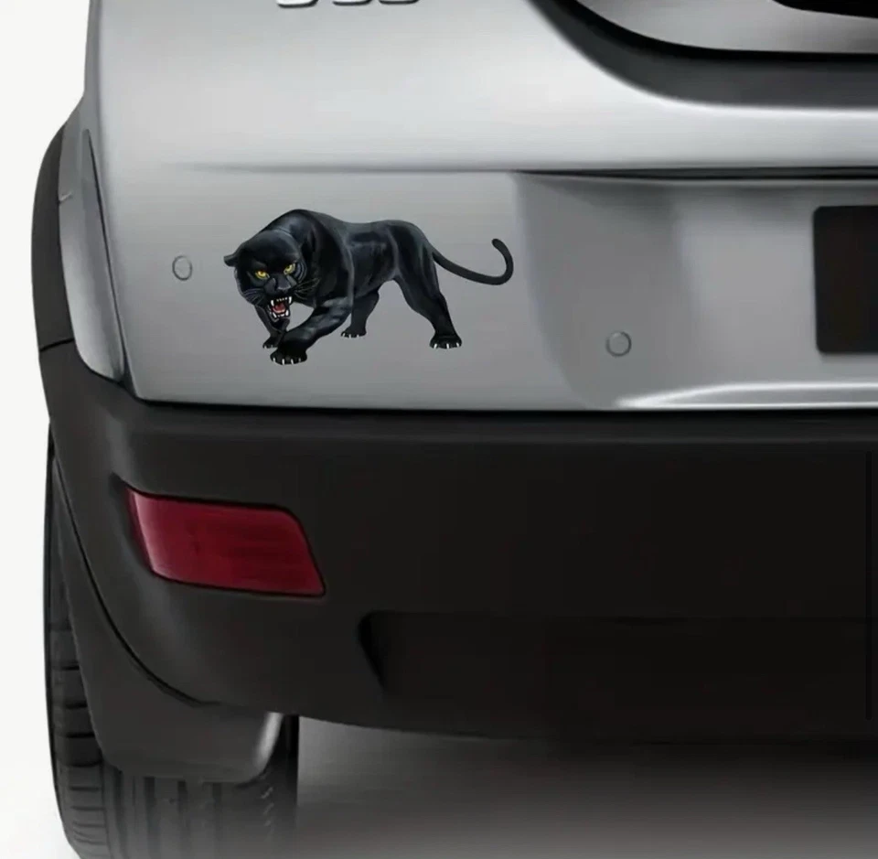 BLACK LEOPARD PANTHER 6” INCH VINYL DECAL STICKER 1PC - Image 3 of 4