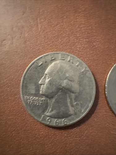 3 1966 Liberty Quarter Dollar US Coin No Mint Mark Rare - Picture 2 of 15