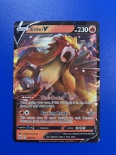 Entei V 022/172 Ultra Rare Holo SWSH09: Brilliant Stars NM Pokémon