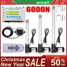 DC12V Dual Axis Solar Panel Tracking Controller System W/ 6000N Linear Actuators