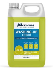 McKLords Professional Lemon Washing Up Liquid 2.5L - Concentrated Formula 4.06 per litre