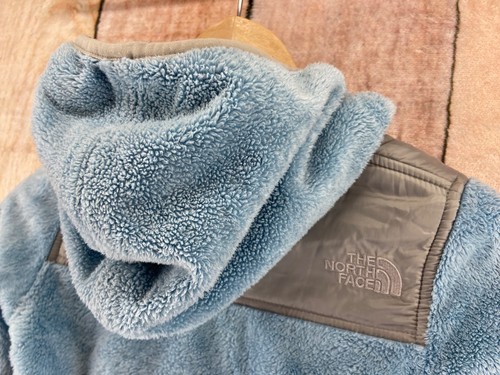 The North Face Fleece Hoodie Jacket, Youth Kids Girls Size XS, Full Zip Up, Blue - Picture 15 of 17