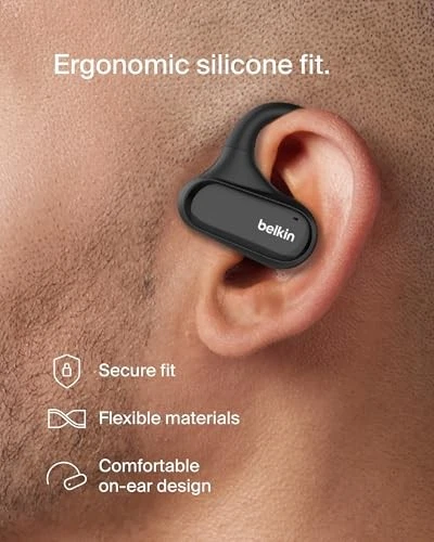 Belkin SoundForm ClearFit Wireless Open-Ear Earbuds Lightweight Sport Earphones - Image 3 of 4