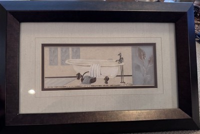 Matted Framed Grace Pullen Bathroom Print