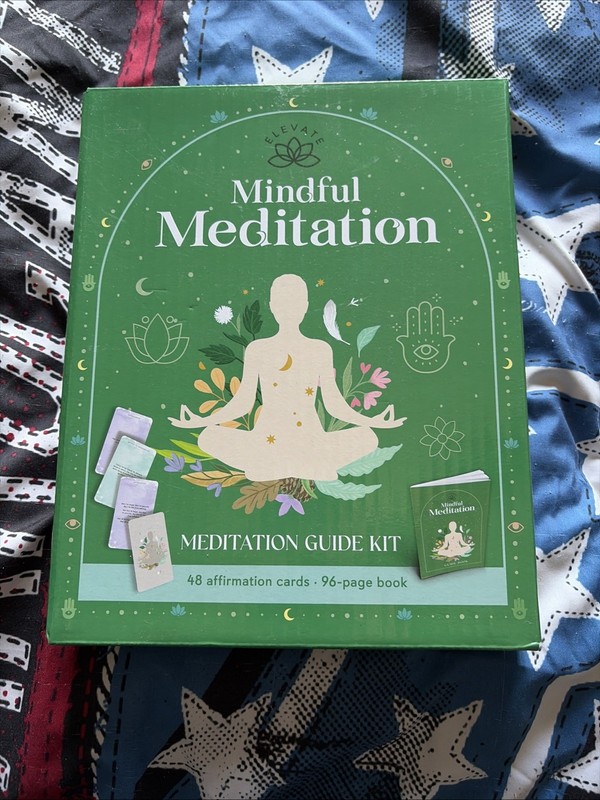 Mindful Meditation Guide Starter Kit (48 Affirmation Cards & 96-page Booklet)