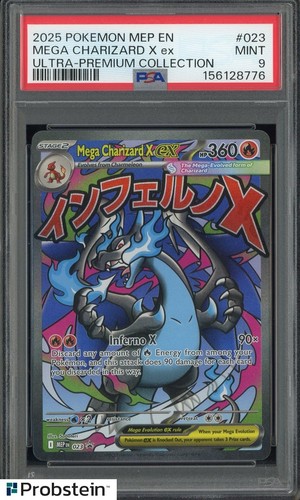 2025 Pokemon MEP EN Ultra Premium UPC #023 Mega Charizard X ex PSA 9