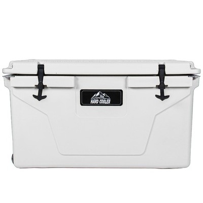 85 Qt White Rotomolded Cooler with 6-Day Ice Retention for Camping & Fishing