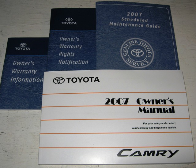 2007 TOYOTA CAMRY OWNERS MANUAL 07 SET GUIDE CE LE SE XLE I4 V6 | eBay