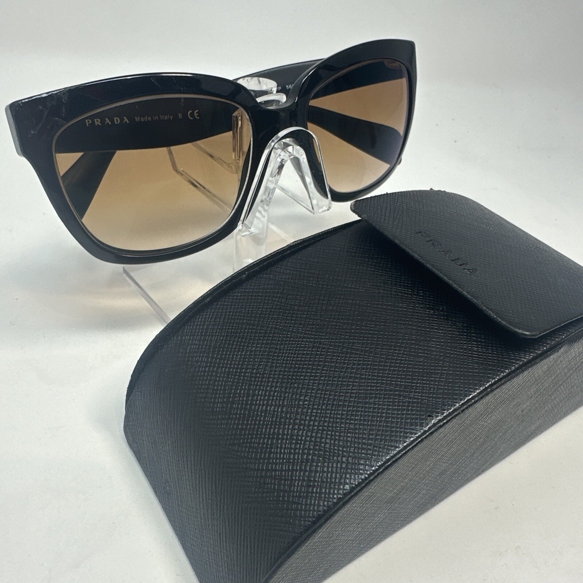 Prada Women's Sunglasses Black SPR 07P 56-18 1AB-0A7 140 2N