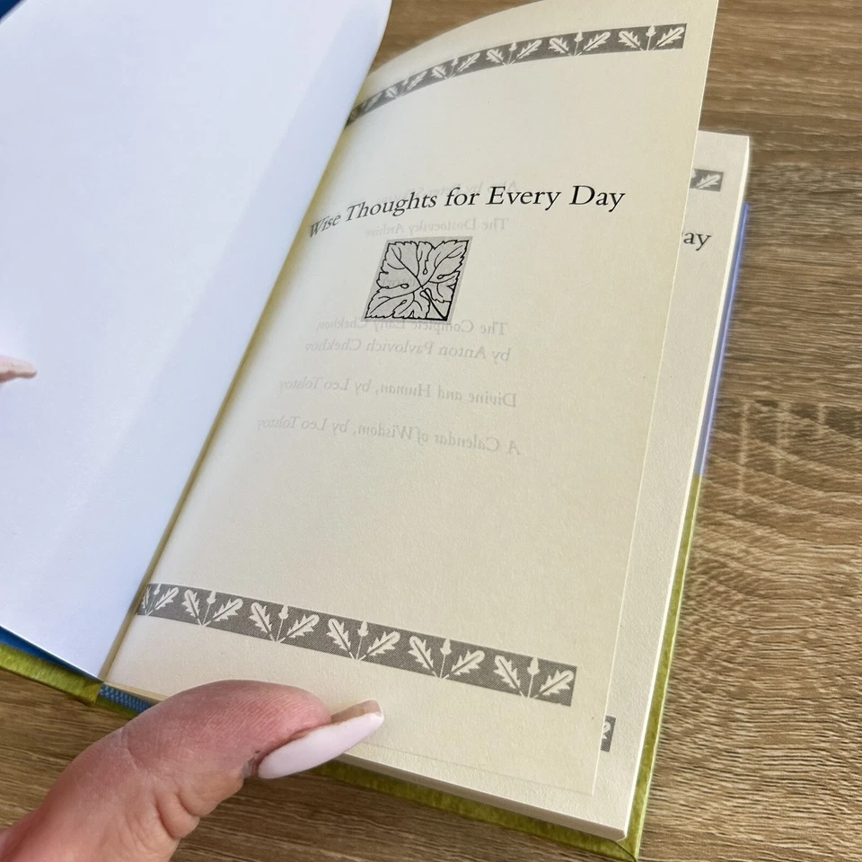 Leo Tolstoy Wise Thoughts for Every day By Peter Sekirin Hardcover Small Book - image 4 of 4