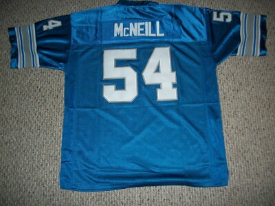 ALIM McNEILL Unsigned Custom Detroit Throwback Blue Football Jersey Sizes S-3XL