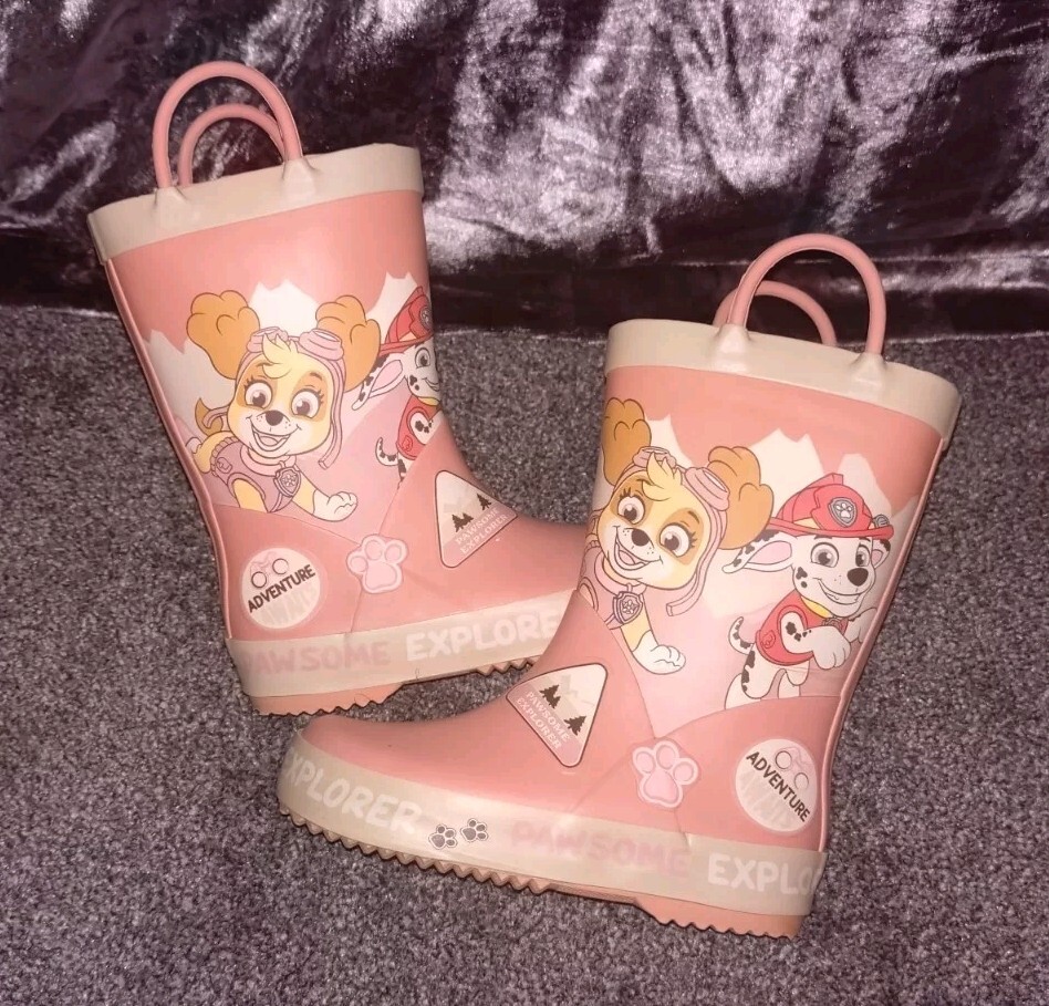 Rubber Boots Paw Patrol Wellies Size Paw Patrol Girls Pink Wellies