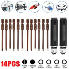 14XMetric Hex Bit Allen Wrench Screwdriver RC Car Tools 1.5mm 2.0mm 2.5mm 3.0mm