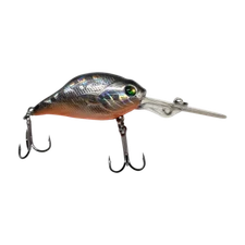 Cast Cray Deep Diver Crankbait - Black Chrome Orange