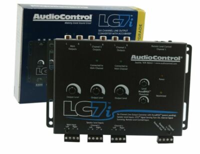 AudioControl LC7i - Black Six Channel Line Out Converter with AccuBASS - Black