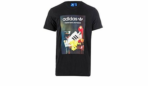 adidas Originals Foto Still Life Superstar T-Shirt schwarz (B-Klasse) S M XL brandneu mit Etikett