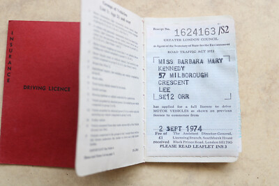 Führerschein, weiblich, 1974, SE12 Kennedy