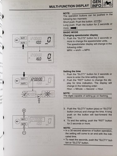 Yamaha WR450FV Owner's Service Manual 3 - Foto 4 di 10