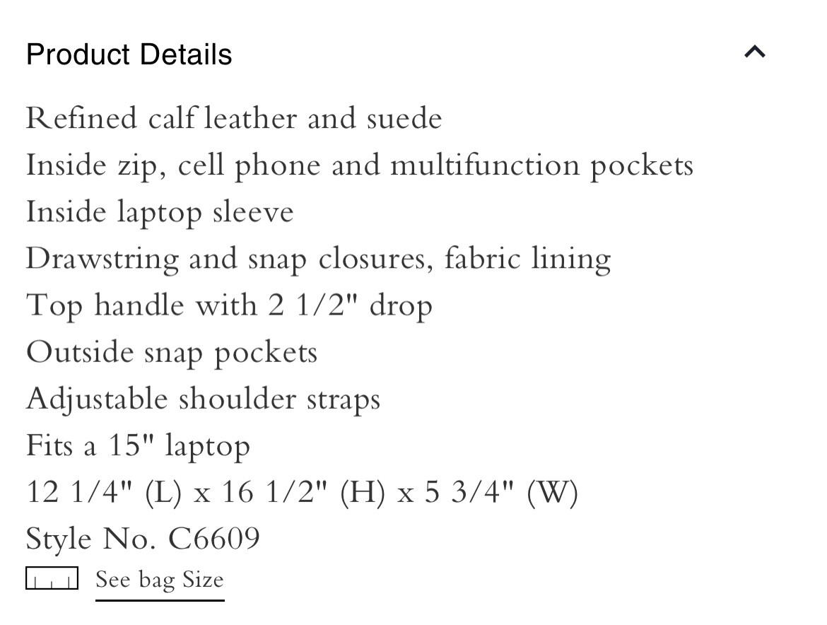 Coach Hitch Backpack/laptop