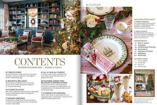 Southern Lady Magazine November December 2024 Holiday Issue Christmas at Home π - Picture 2 of 10