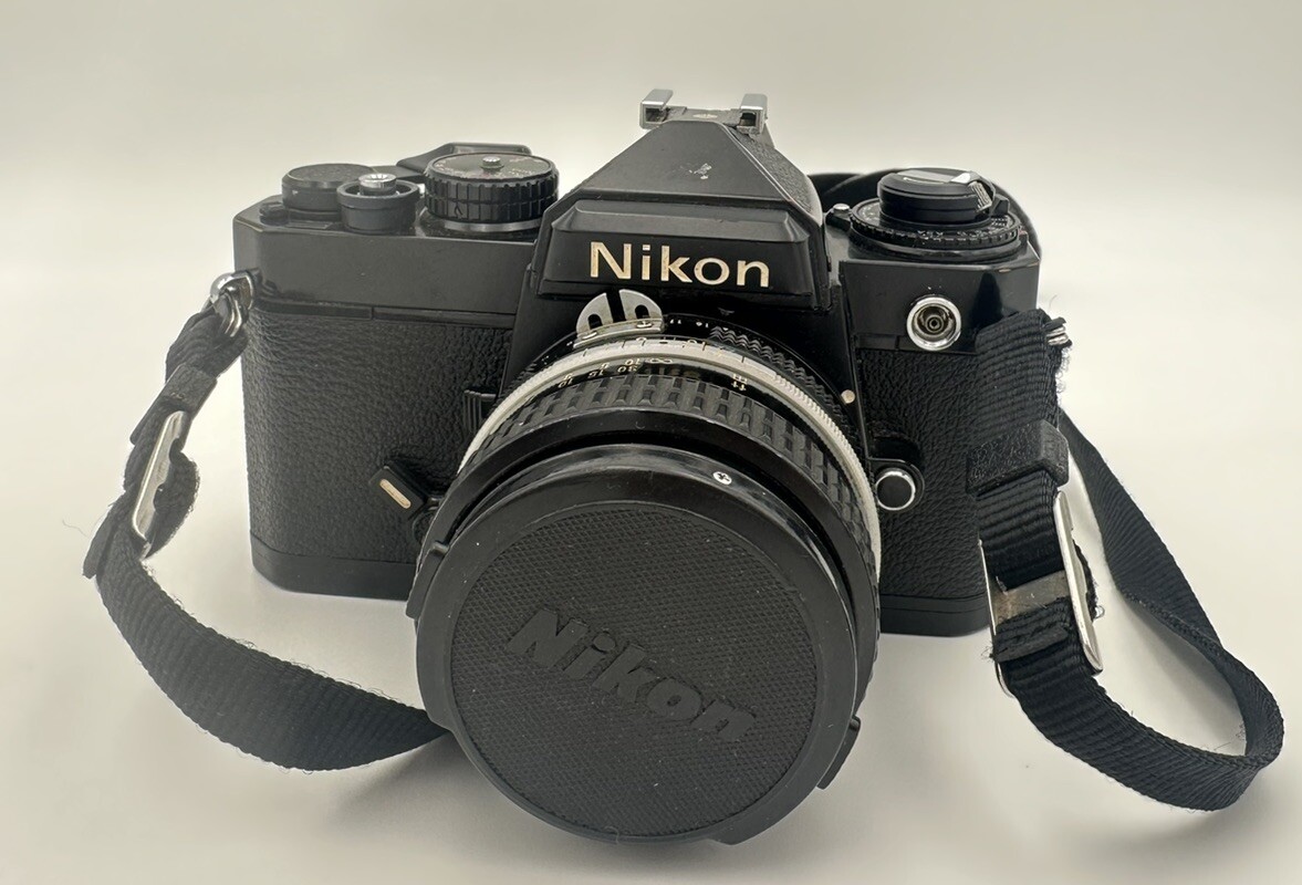 ◇ Nikon ニコン FE + AI NIKKOR 35mm F2.8 フィルムカメラ 広角単焦点