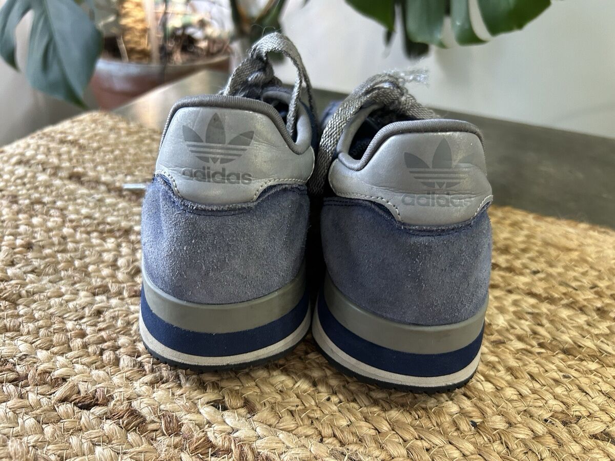 Adidas Originals ZX 500 Blue Gray Shoes Size 9 FW2812 Laces Adidas Originals ZX 500 Blue Gray Shoes Size 9 FW2812 Laces