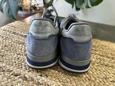 Adidas Originals ZX 500 Blue Gray Shoes Size 9 FW2812 Laces Adidas Originals ZX 500 Blue Gray Shoes Size 9 FW2812 Laces